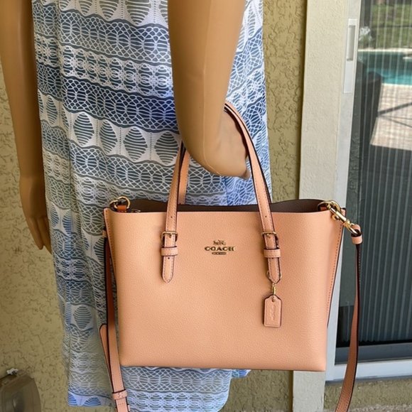 Coach c4084 Mollie Tote 25 Faded Blush - Picture 14 of 16